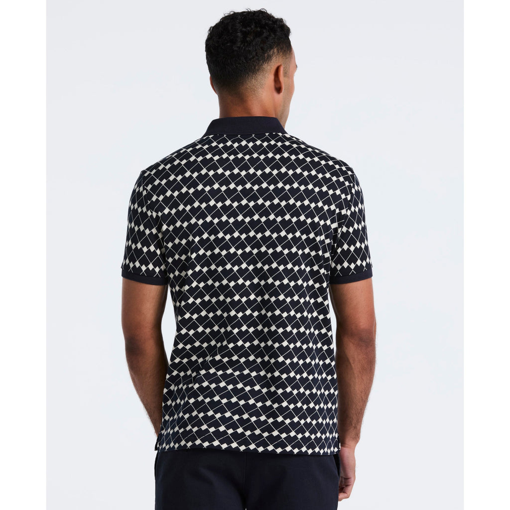 Original Penguin Flags Print Polo Shirt In Dark Sapphire(Flags Print Polo Shirt Blue Opkf2520gp 413)