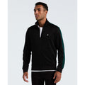Original Penguin Double Knit Track Jacket In True Black(Double Knit Track Jacket Black Opkf2524gp 010)