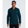 Original Penguin Pique Long Sleeve Polo Shirt In Reflecting Pond(Pique Long Sleeve Polo Shirt Blue Opkf2526gp 470)