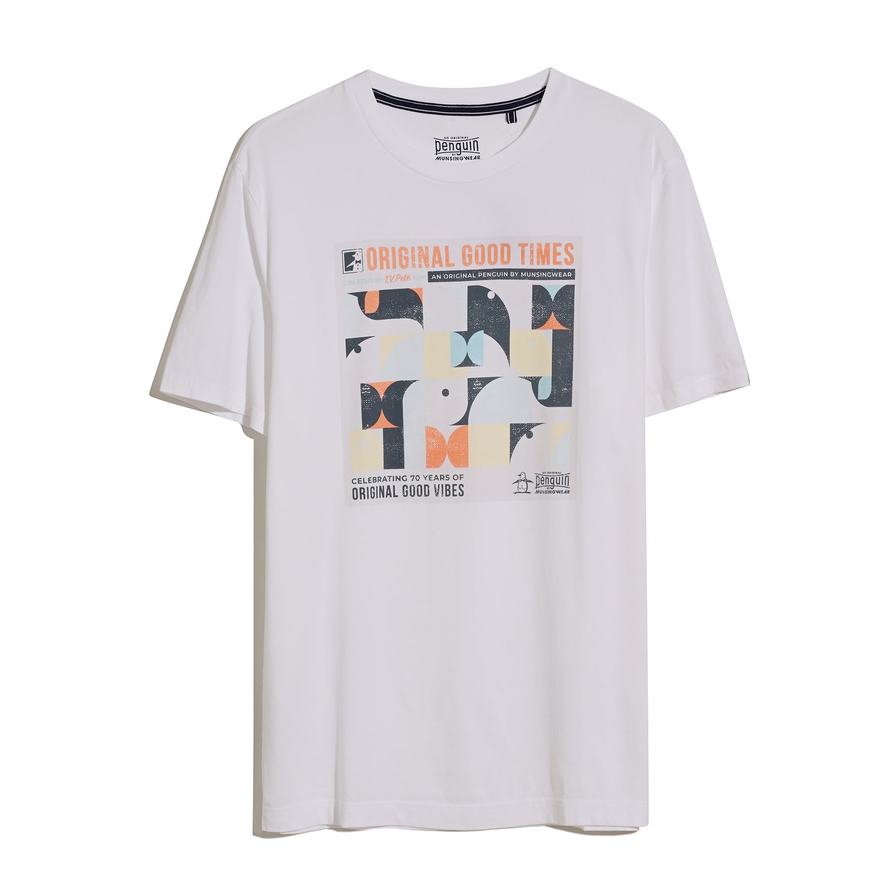 Original Penguin Good Times Graphic T-Shirt In Bright White(Good Times Graphic T Shirt White Opkm2539gp 118)
