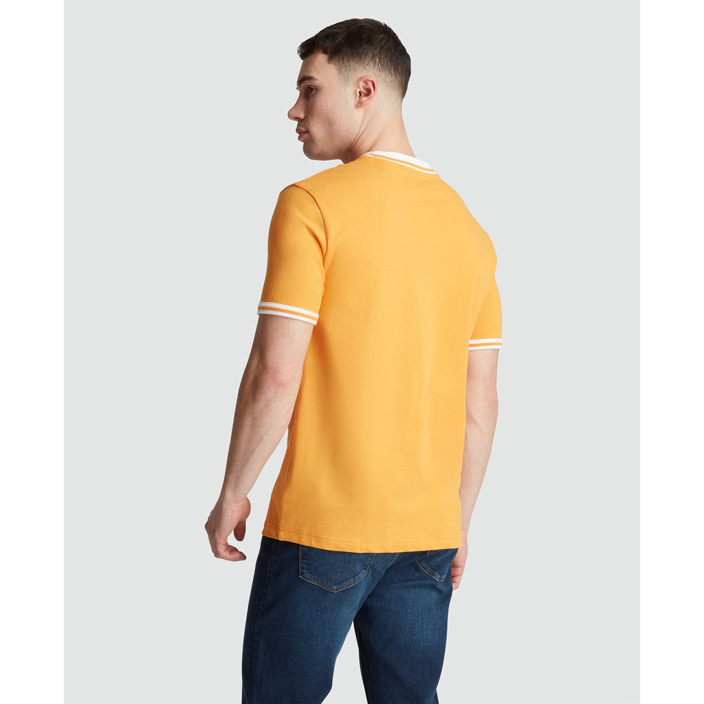 Original Penguin Icons Pique T-Shirt In Butterscotch(Icons Pique T Shirt Yellow Opkm3503gp 752)