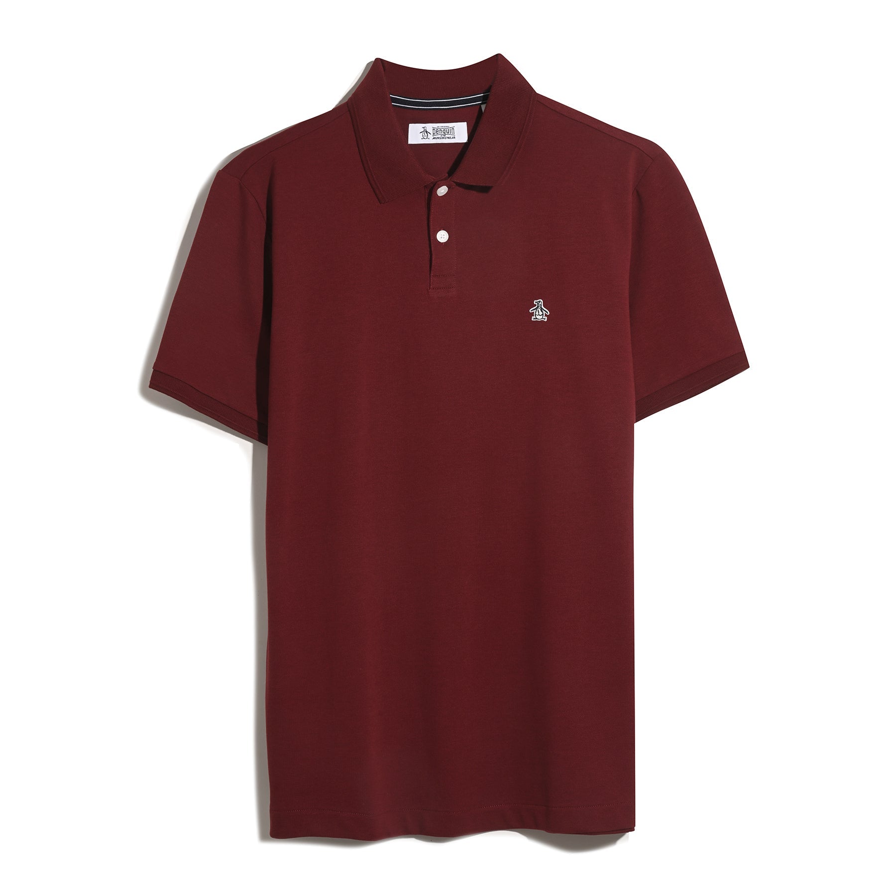 Original Penguin Daddy Pique Polo Shirt In Cabernet(Daddy Pique Polo Shirt Red Opksb015gp 605)