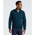 Original Penguin Sticker Pete Quarter Zip Sweatshirt In Reflecting Pond(Sticker Pete Quarter Zip Sweatshirt Blue Opksb044gp 470)