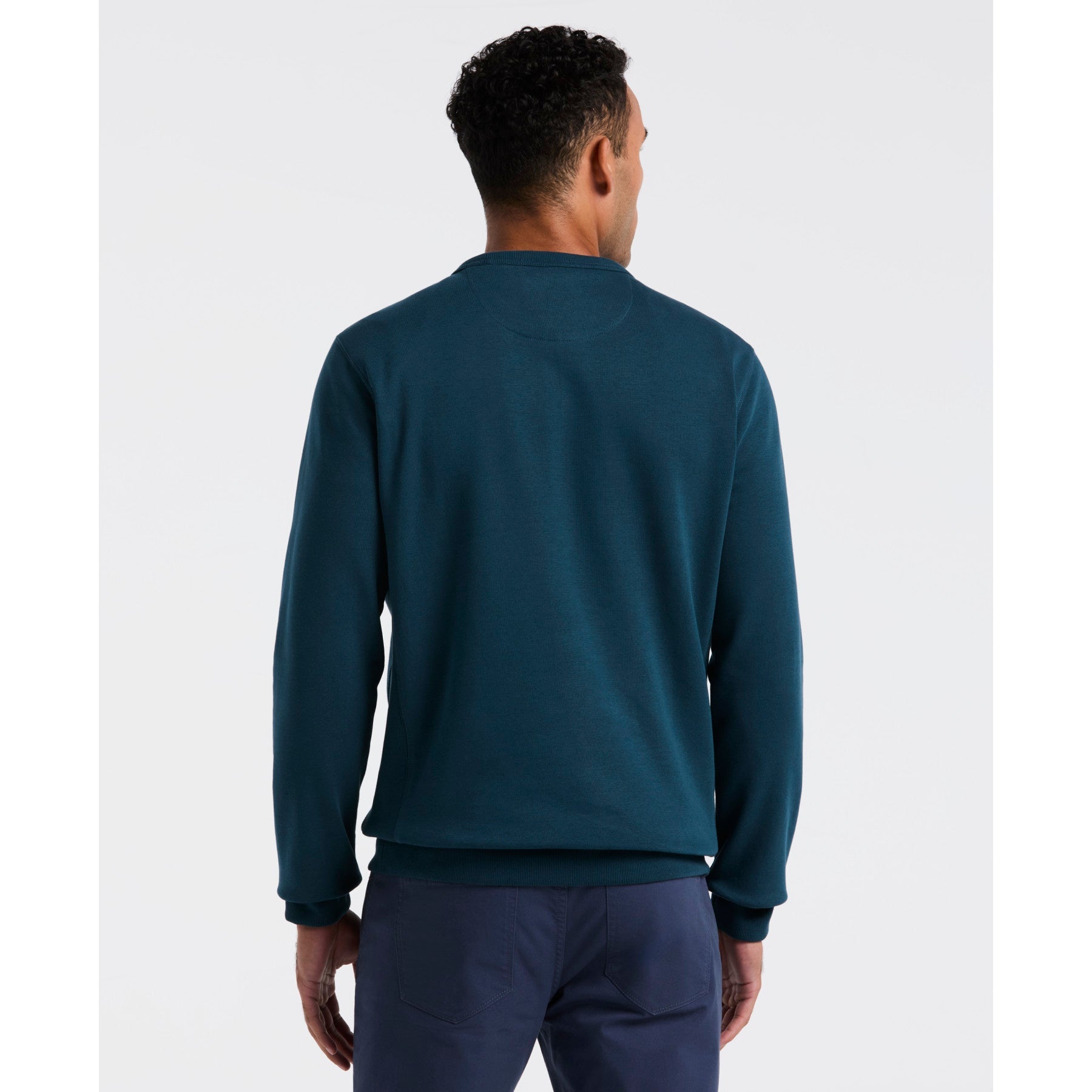 Original Penguin Sticker Pete Sweatshirt In Reflecting Pond(Sticker Pete Sweatshirt Blue Opksb404gp 470)