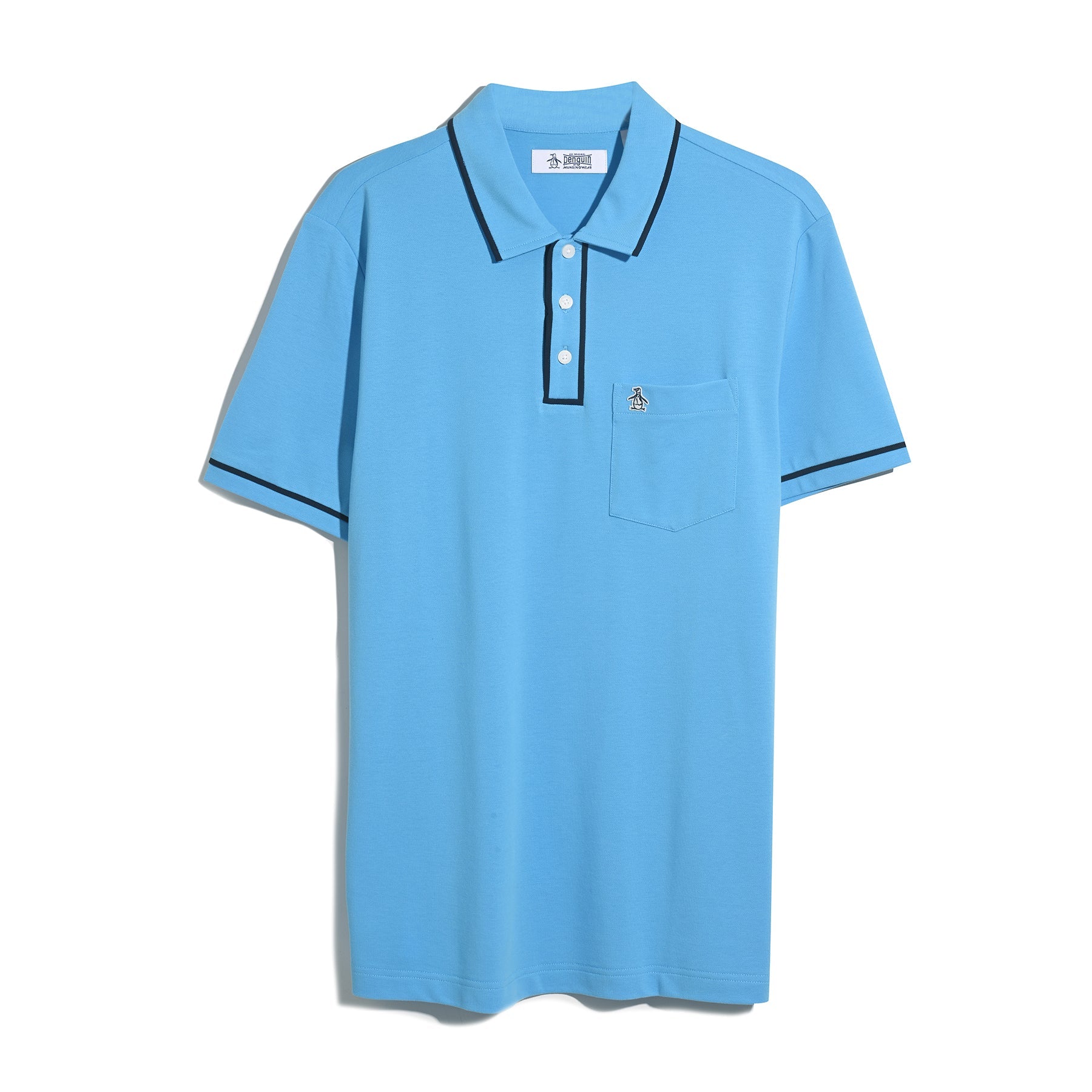 Original Penguin Earl Pique Polo Shirt In Bonnie Blue(Earl Pique Polo Shirt Blue Opksb690gp 456)