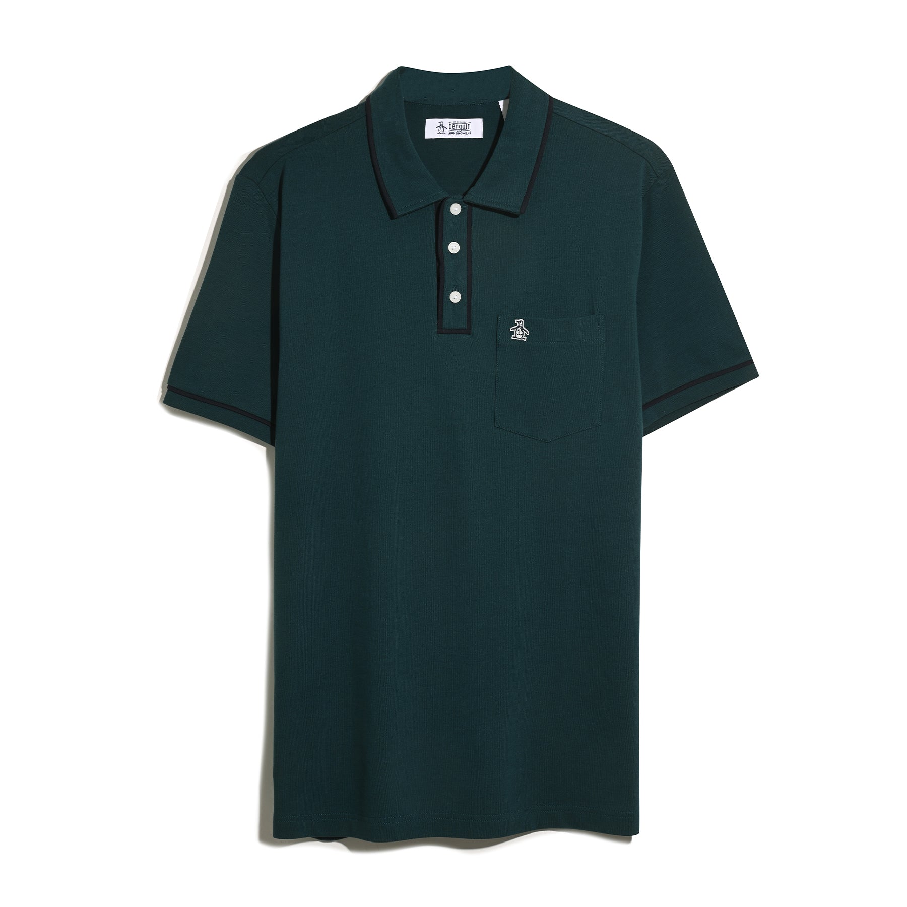 Original Penguin Earl Pique Polo Shirt In Reflecting Pond(Earl Pique Polo Shirt Blue Opksb690gp 470)
