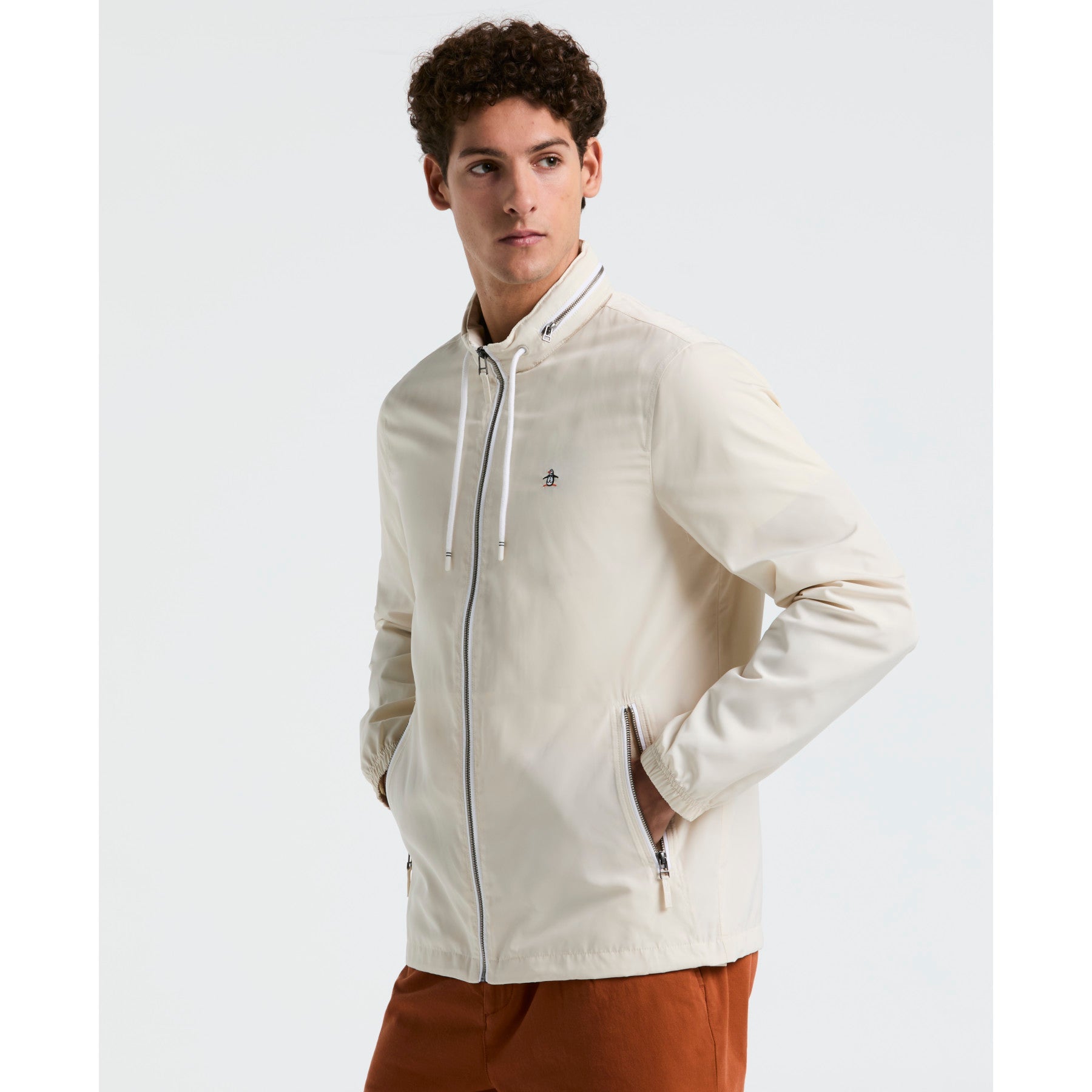 Original Penguin Icons Ratner Lined Jacket In Birch(Ratner Lined Jacket Beige Oprb5500gp 252)