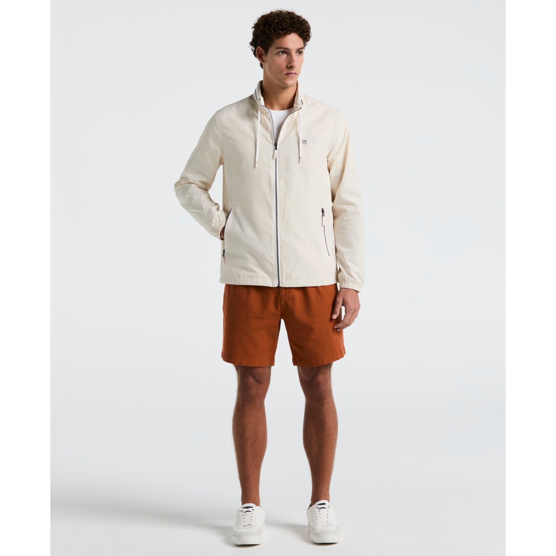 Original Penguin Icons Ratner Lined Jacket In Birch(Ratner Lined Jacket Beige Oprb5500gp 252)