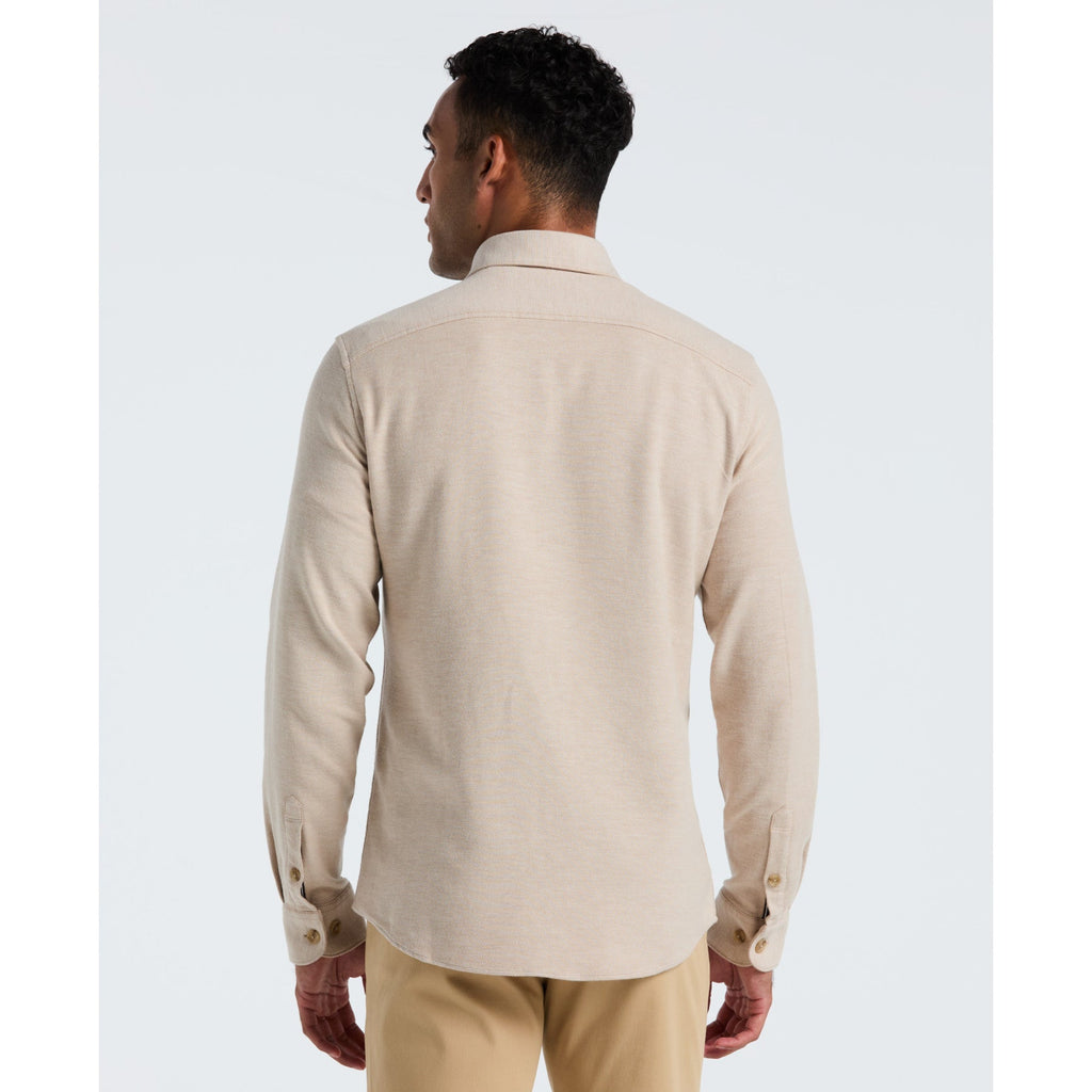 Original Penguin Double Weave Overshirt In Birch(Double Weave Overshirt Beige Opwf3118gp 252)