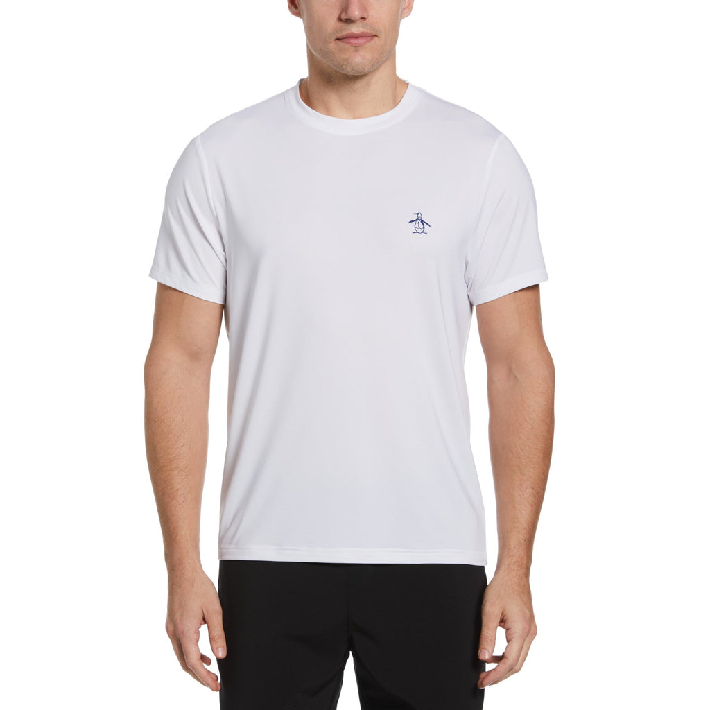Original Penguin Performance Tennis T-Shirt In Bright White(Crew Neck Short Sleeve Tennis T Shirt Bright White Ogksb0n5gg 118)