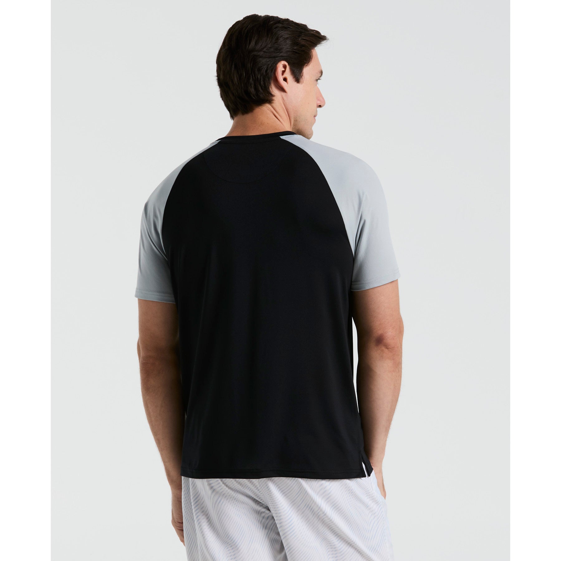 Original Penguin Blocked Performance Tennis T-Shirt In Caviar(Blocked Performance Tennis T Shirt Black O1ksf015gg 001)