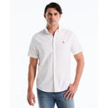 Original Penguin Oxford Stretch Short Sleeve Shirt In Bright White(Ecovero Oxford Stretch Shirt White Opwb0037gp 118)