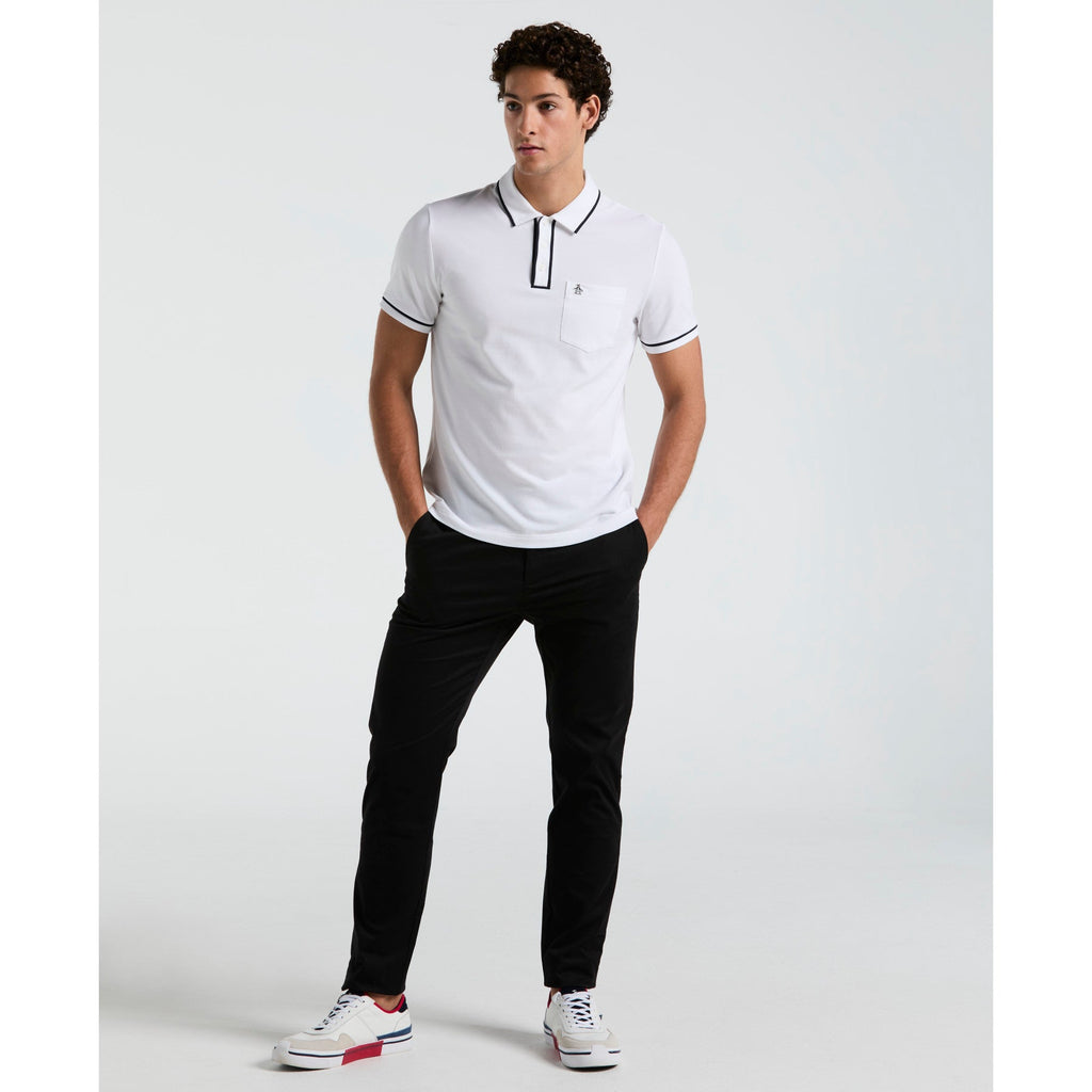 Original Penguin Earl Pique Polo Shirt In Bright White(Earl Pique Polo White Opkb0690gp 118)