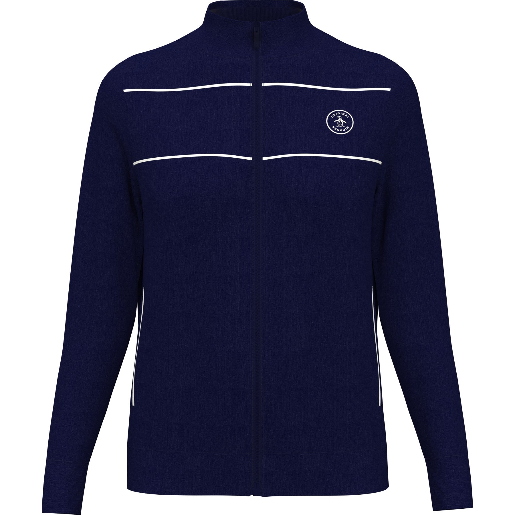 Original Penguin Women's Performance Track Style Tennis Jacket In Black Iris(Womens Performance Track Style Tennis Jacket Blue O1jsd002gg 417)