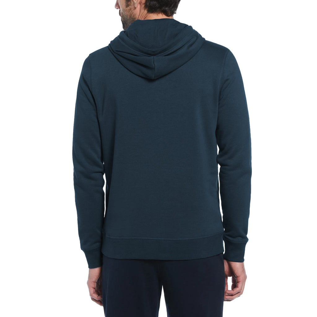 Original Penguin Sticker Pete Pullover Fleece Hoodie In Blue Wing Teal(Sticker Pete Pullover Fleece Hoodie Blue Opks5711gp 415)