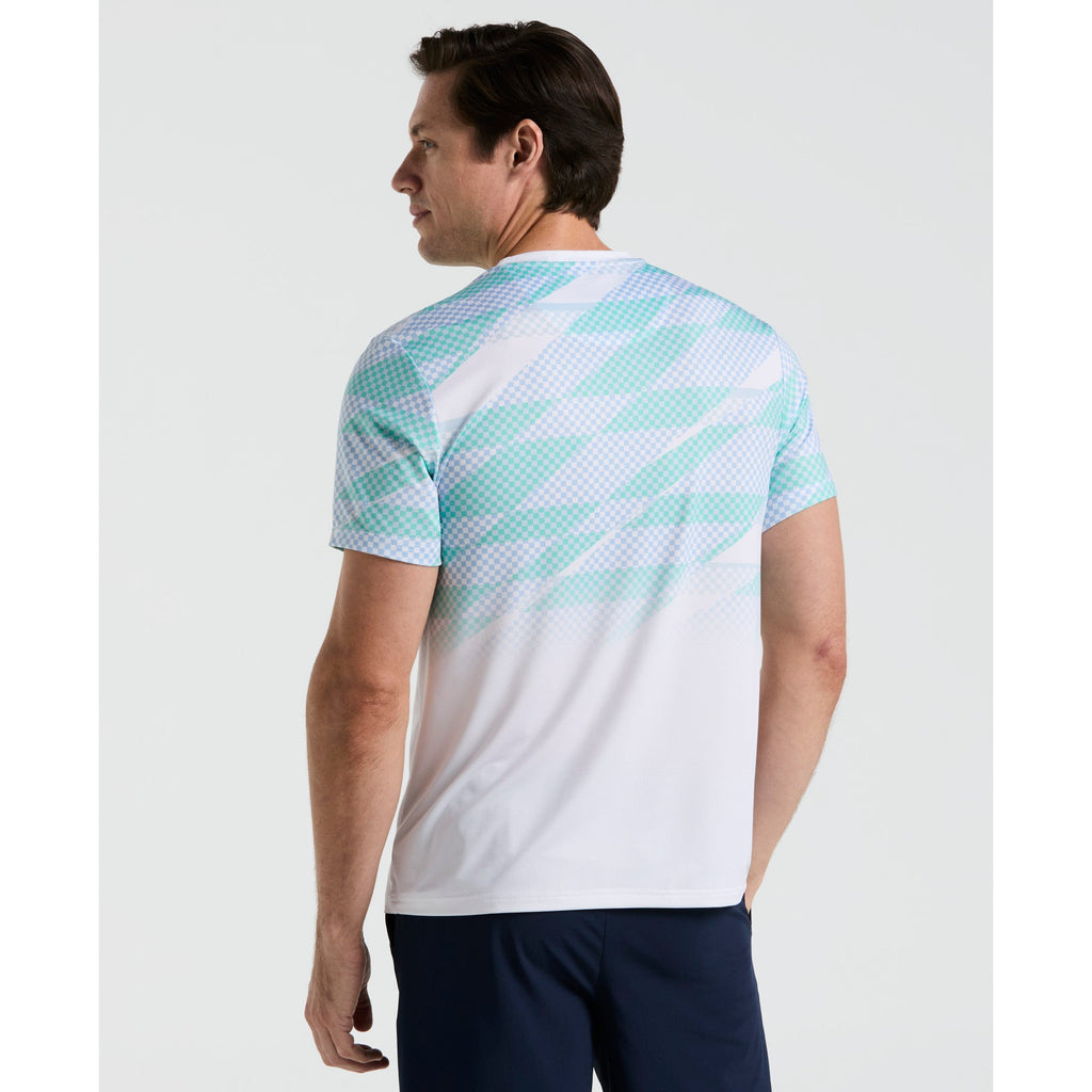 Original Penguin Performance Ombre Tennis Court T-Shirt In Bright White(Performance Ombre Tennis Court T Shirt White O1ksf014gg 118)