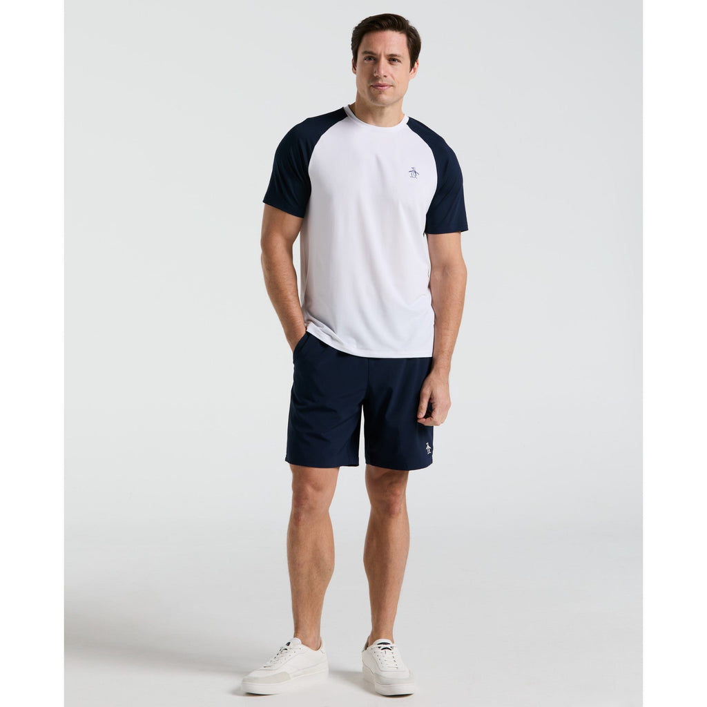 Original Penguin Blocked Performance Tennis T-Shirt In Bright White(Blocked Performance Tennis T Shirt White O1ksf015gg 118)