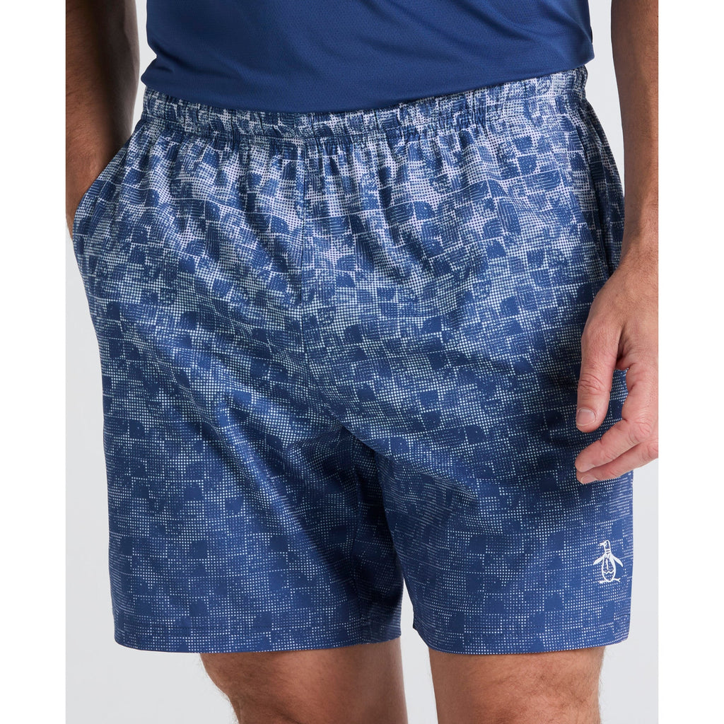 Original Penguin Graphic Print Performance Tennis Shorts In True Navy(Graphic Print Performance Tennis Shorts Blue O1bff001gg 416)