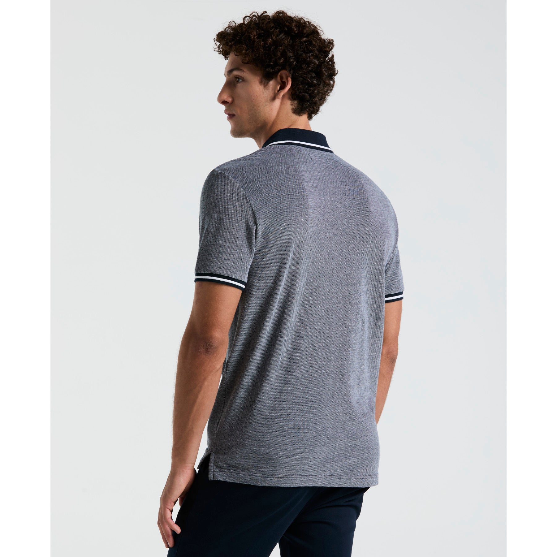 Original Penguin Birdseye Pique Tipped Polo Shirt In Dark Sapphire(Birdseye Pique Tipped Polo Shirt Blue Ockb0510gp 413)