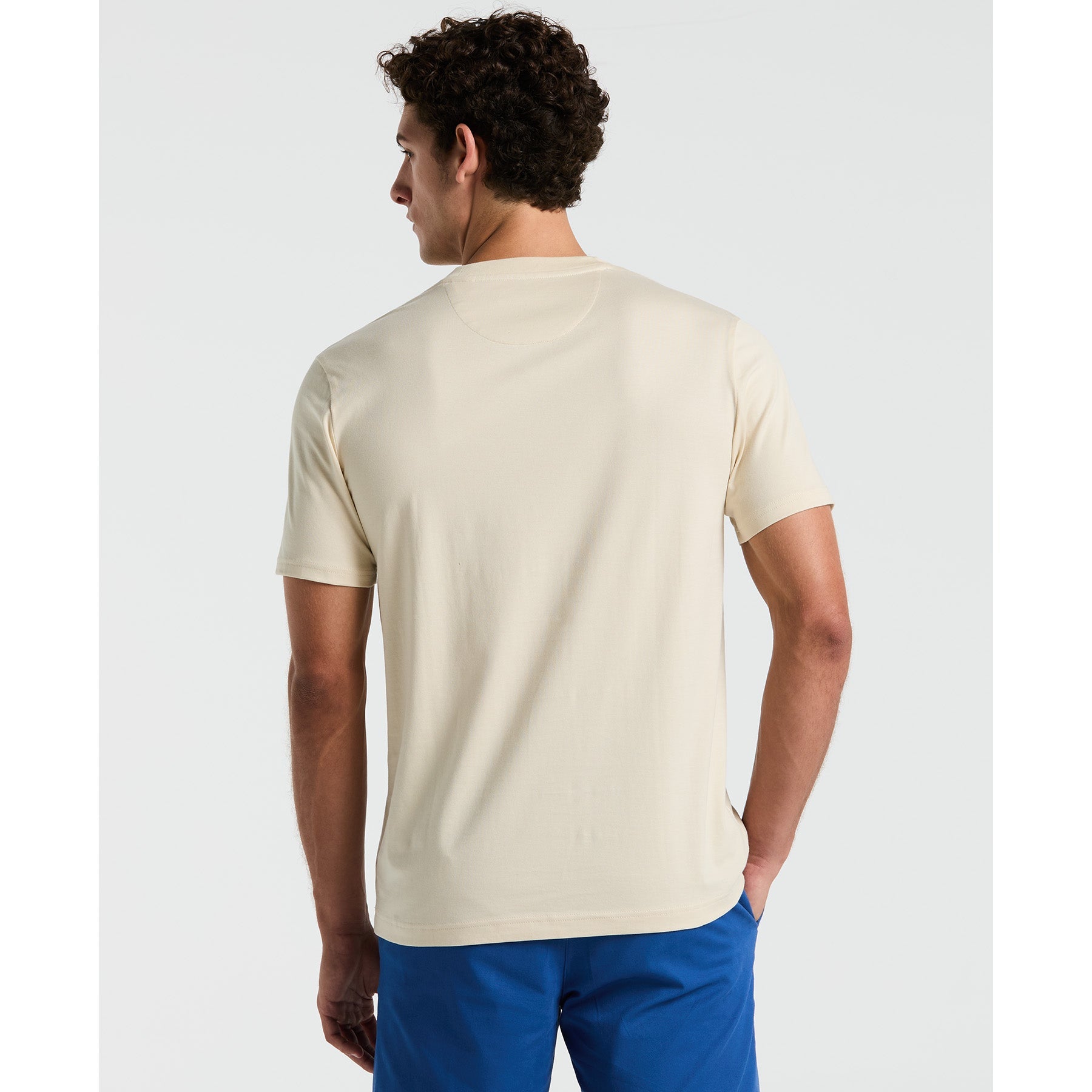 Original Penguin Supima Sticker Pete Pocket T-Shirt In Birch(Supima Sticker Pete Pocket T Shirt Beige Opkb2111gp 252)
