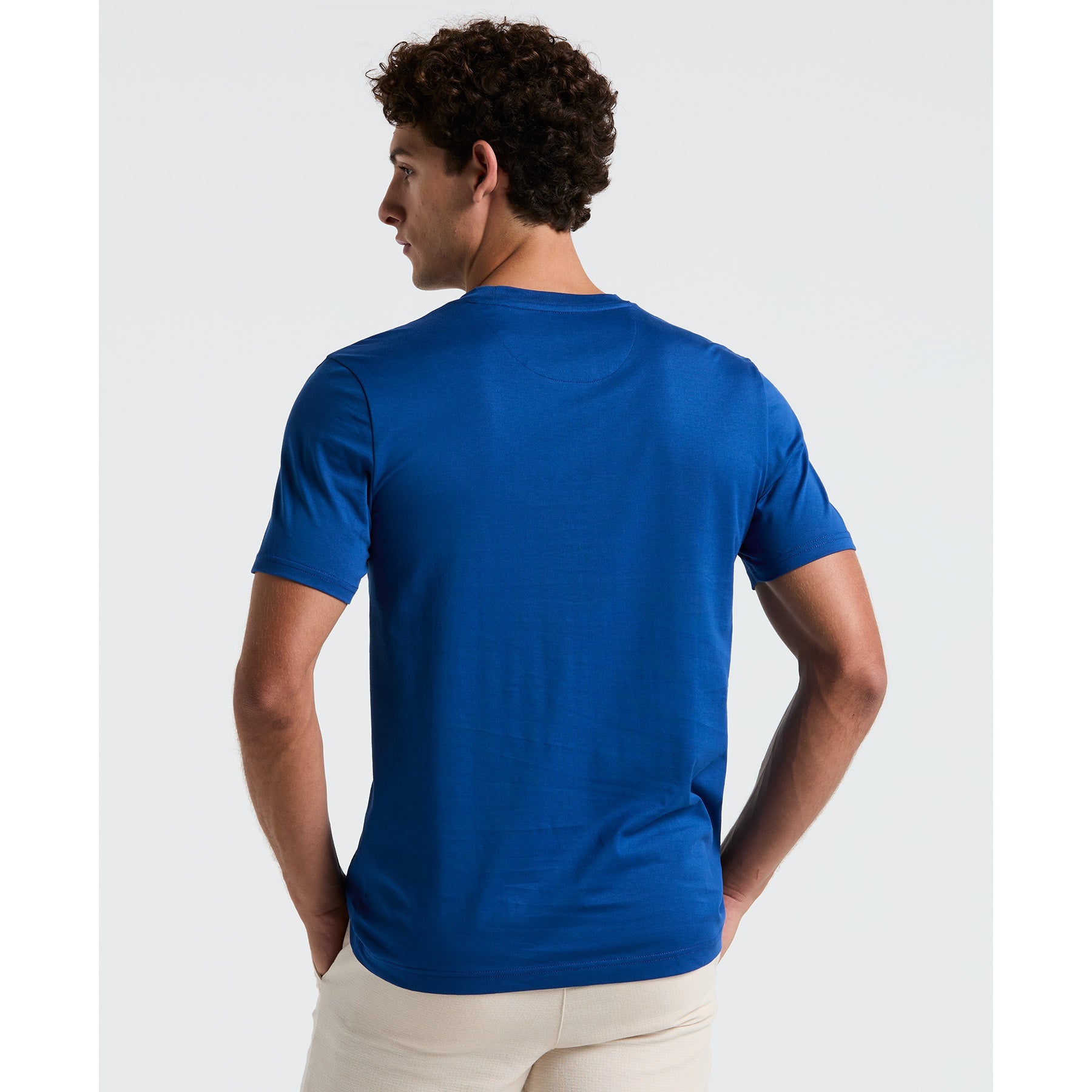 Original Penguin Supima Sticker Pete Pocket T-Shirt In Blue Quartz(Supima Sticker Pete Pocket T Shirt Blue Opkb2111gp 975)