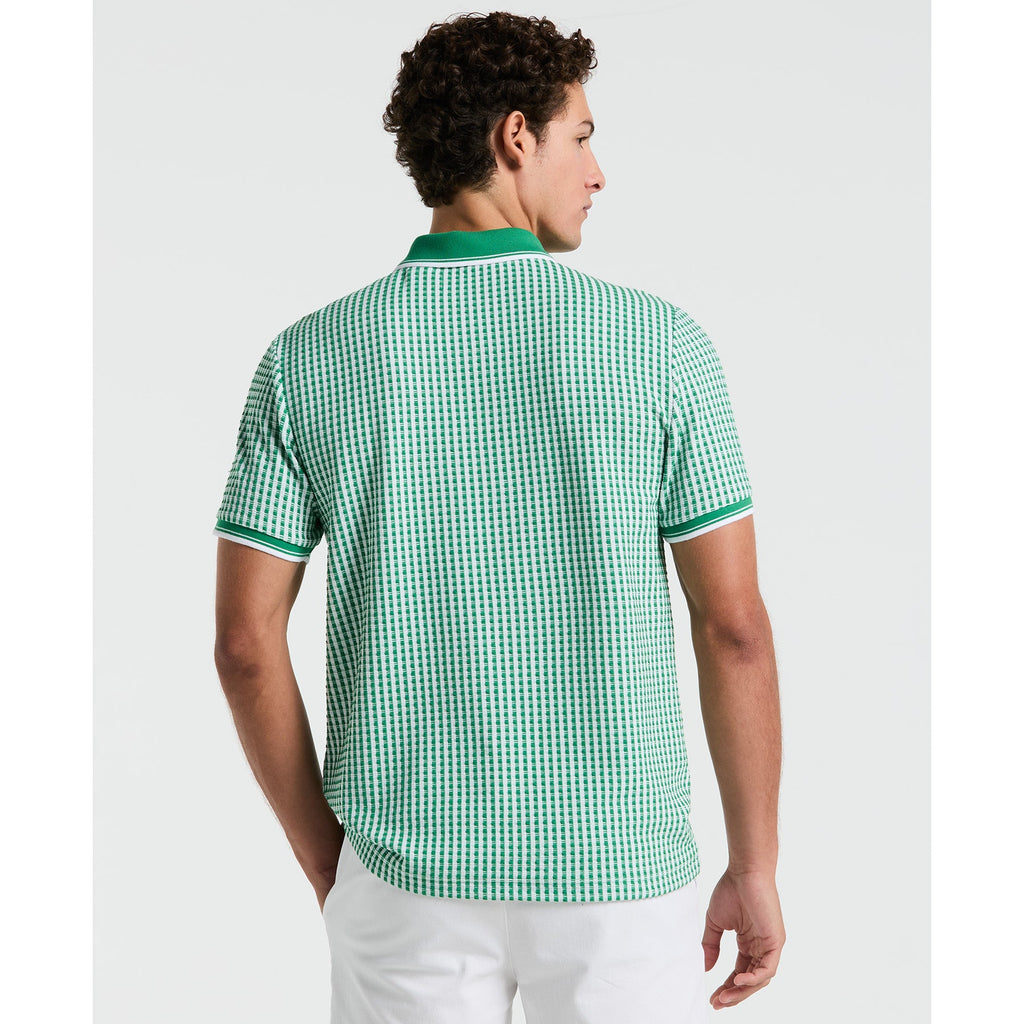Original Penguin Jaquard Check Polo Shirt In Amazon(Jaquard Check Polo Shirt Green Opkm2517gp 311)