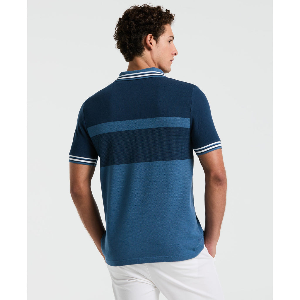 Original Penguin Tri-Colour Polo Shirt In Copen Blue(Tri Colour Polo Shirt Blue Opkm2520gp 443)