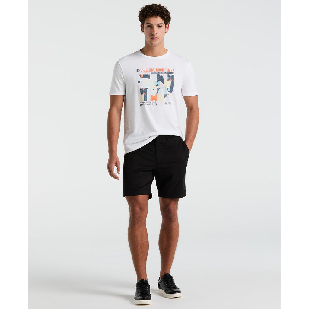 Original Penguin Good Times Graphic T-Shirt In Bright White(Good Times Graphic T Shirt White Opkm2539gp 118)