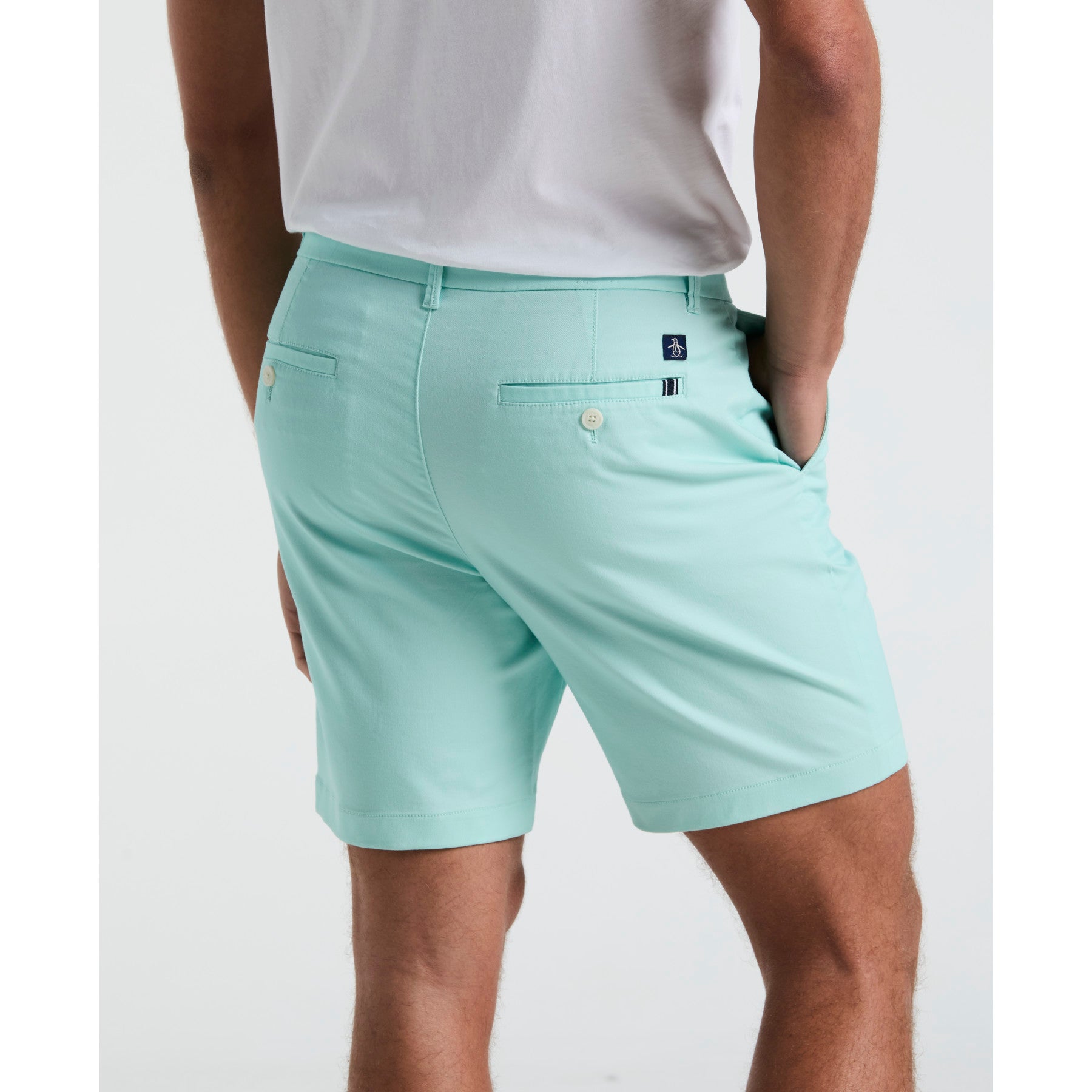 Original Penguin Chino Shorts In Blue Tint(Core Chino Short Blue Ophsb023gp 459)