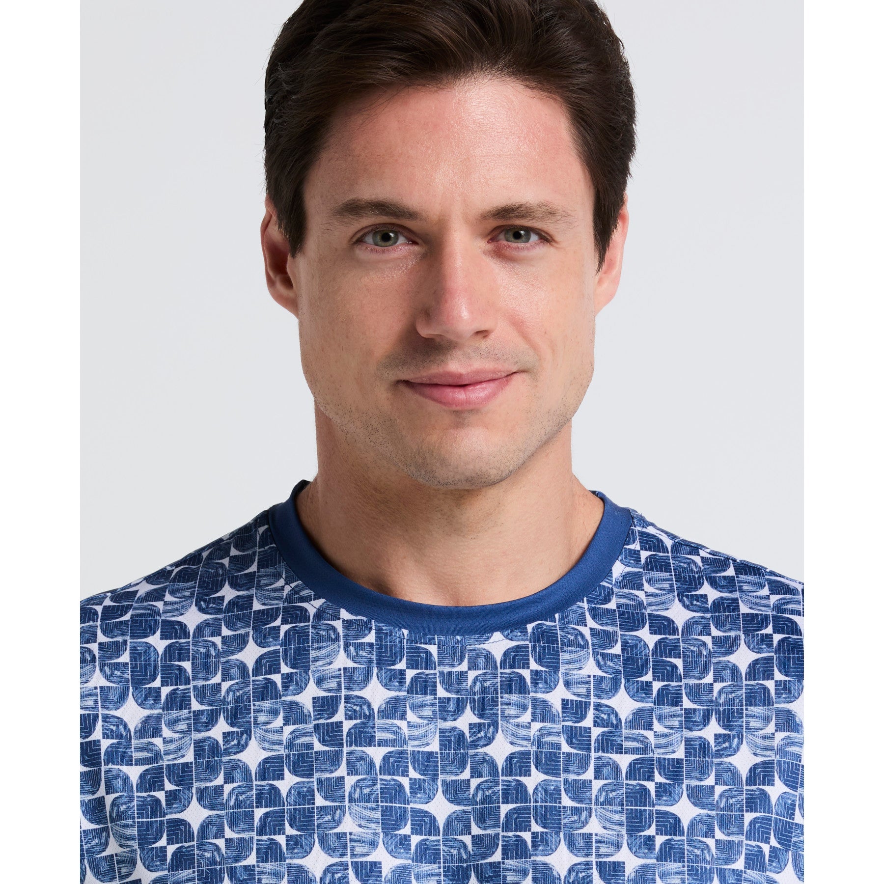 Original Penguin Blocked Graphic Performance Tennis T-Shirt In True Navy(Blocked Graphic Performance Tennis T Shirt Blue O1kff010gg 416)