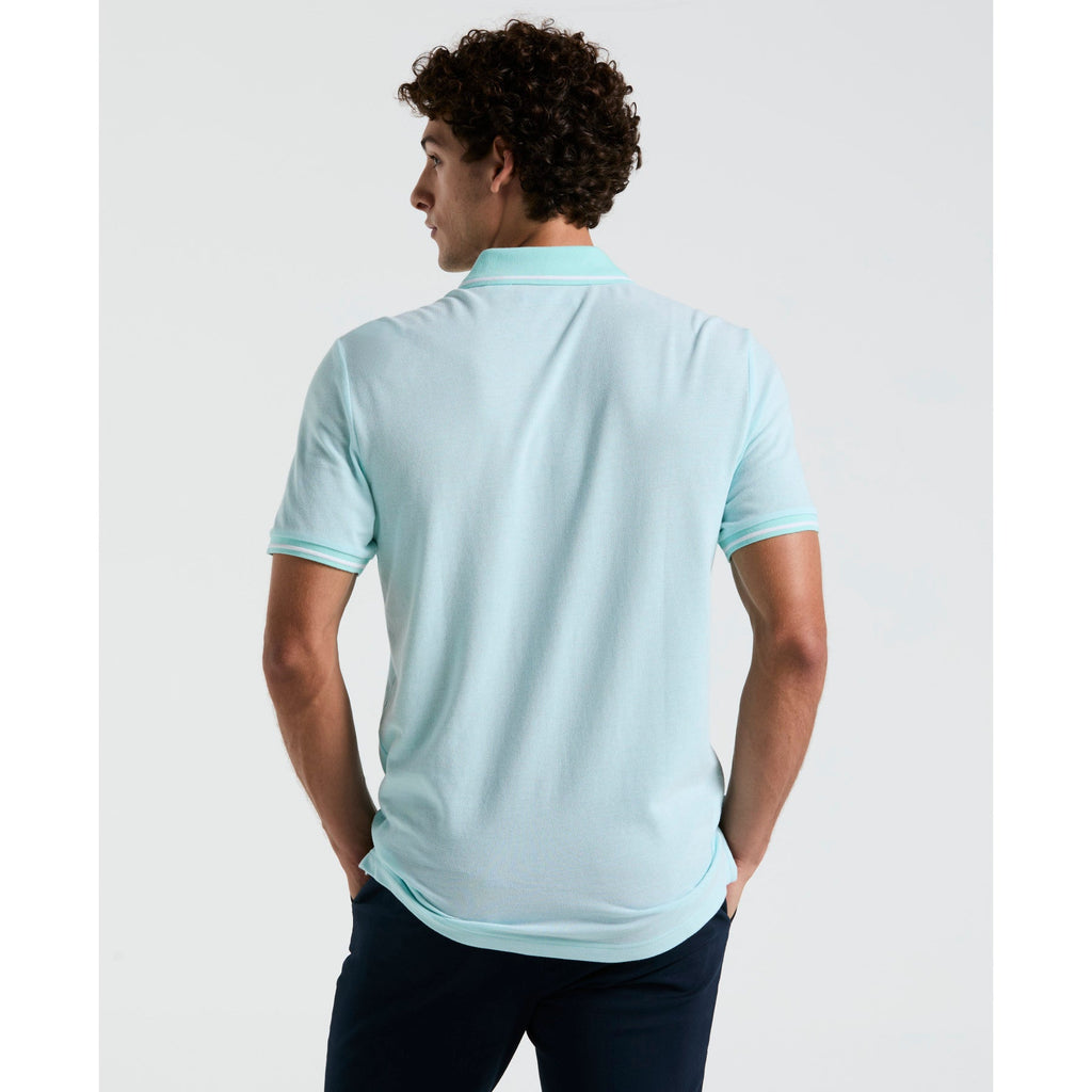 Original Penguin Birdseye Pique Tipped Polo Shirt In Blue Tint(Birdseye Pique Tipped Polo Shirt Blue Ocksb510gp 459)