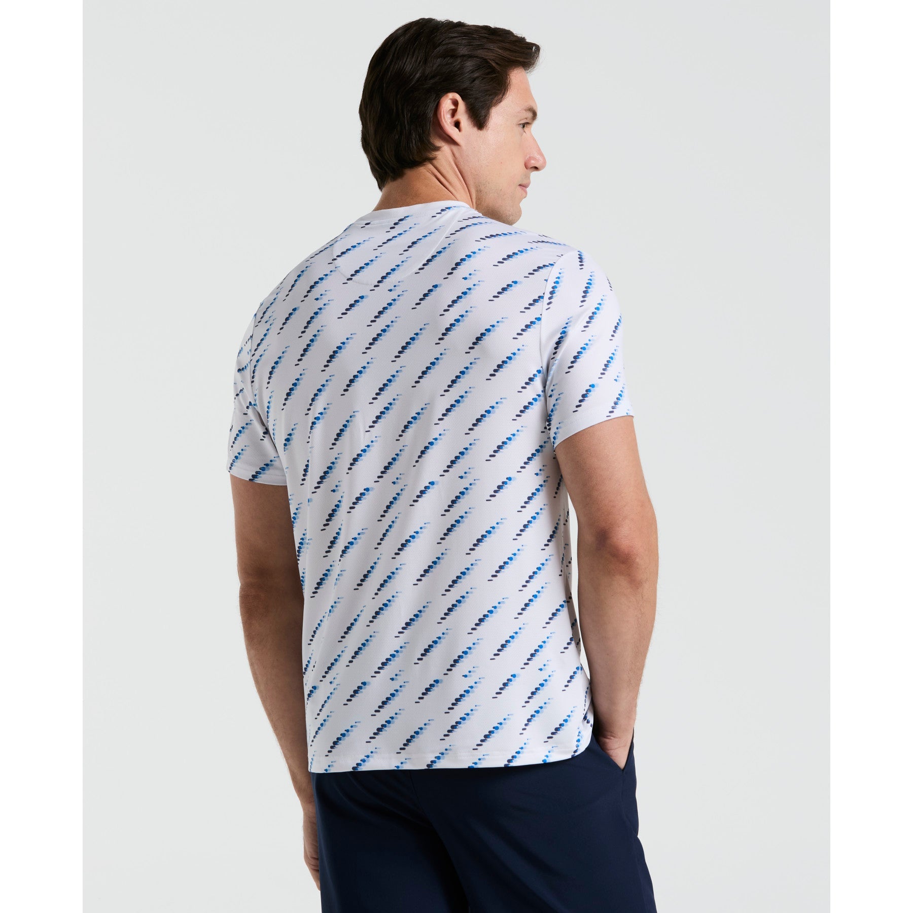 Original Penguin Performance Tennis Ball Block T-Shirt In Bright White(Performance Tennis Ball Block T Shirt White O1ksf000gg 118)