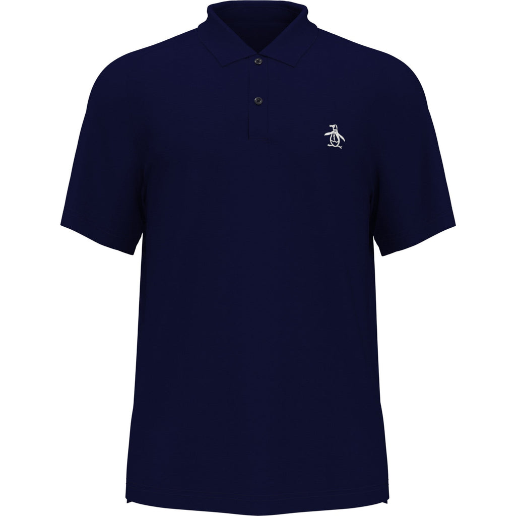 Original Penguin Legacy Gussett Tennis Polo Shirt In Black Iris(Legacy Gussett Tennis Polo Blue Ogksc0g4gg 417)