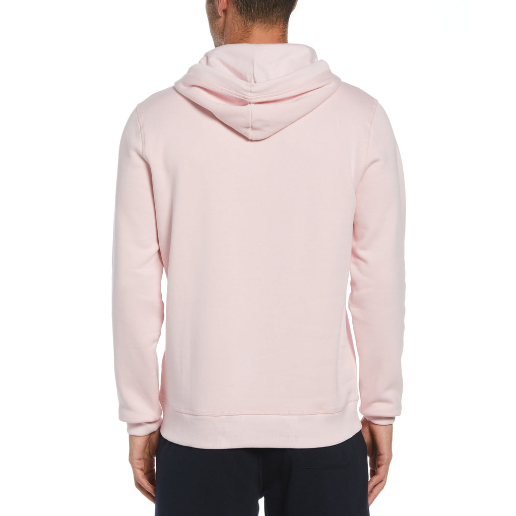 Original Penguin Sticker Pete Pullover Fleece Hoodie In Parfait Pink(Sticker Pete Pullover Fleece Hoodie Pink Opks5711gp 673)