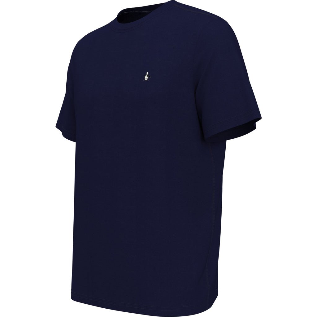 Original Penguin Performance Tennis T-Shirt In Black Iris(Crew Neck Tennis Shirt Blue Ogksb0n5gg 417)