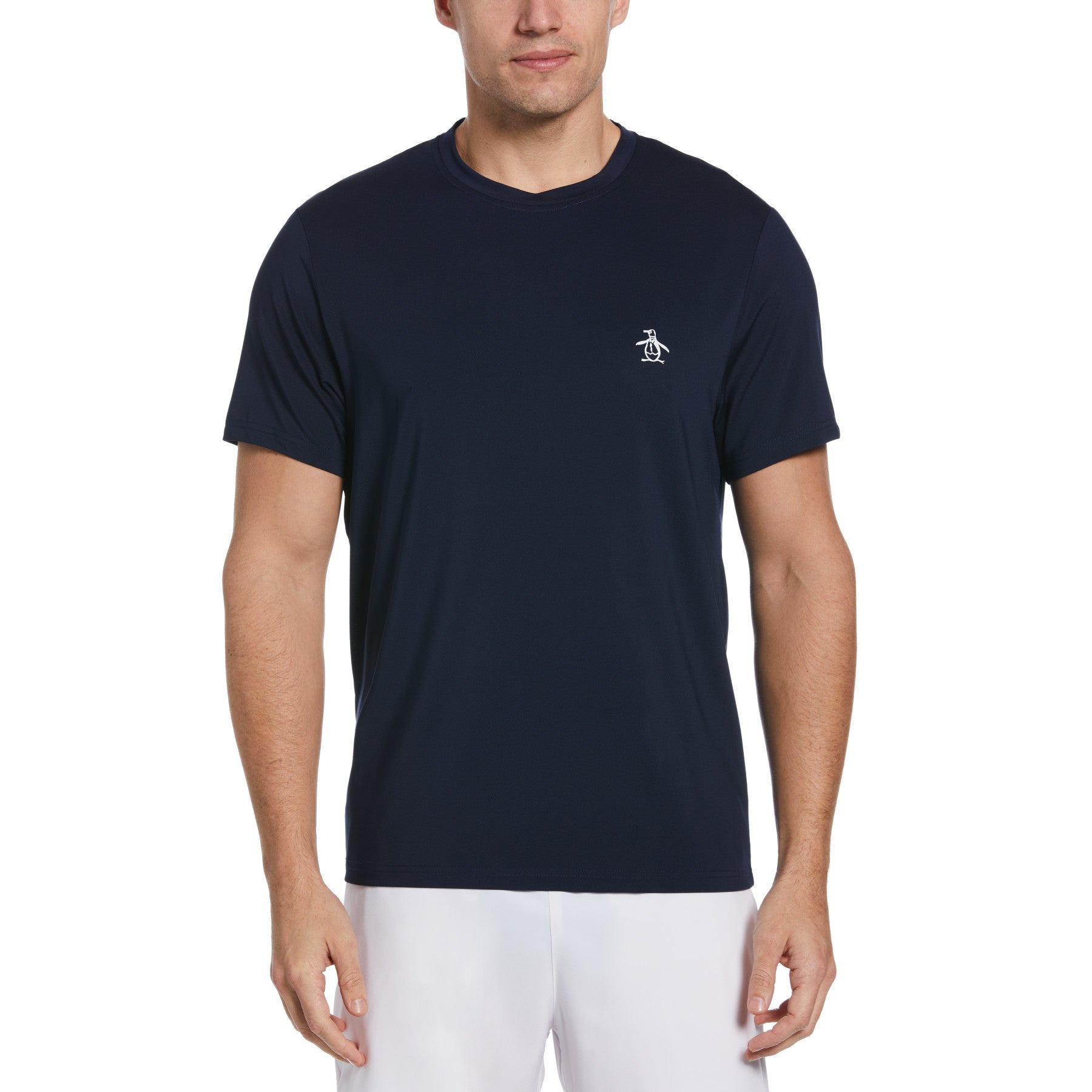 Original Penguin Performance Tennis T-Shirt In Black Iris(Crew Neck Tennis Shirt Blue Ogksb0n5gg 417)