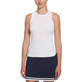 Original Penguin Women's Ribbed Tennis Tank Top In Bright White(Ribbed Tennis Tank Top White O1kse016gg 118)