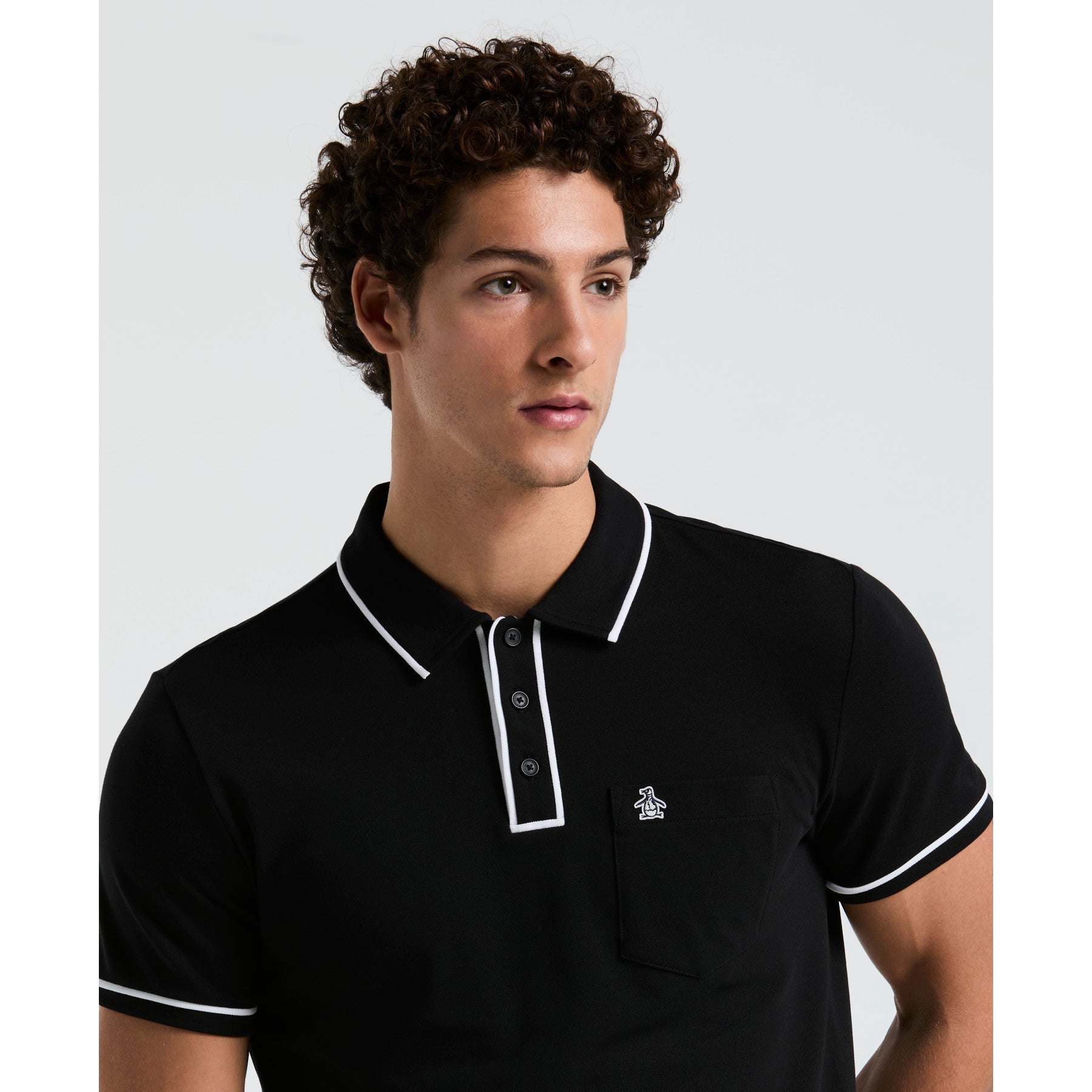 Original Penguin Earl Pique Polo Shirt In True Black(Earl Pique Polo Black Opkb0690gp 010)