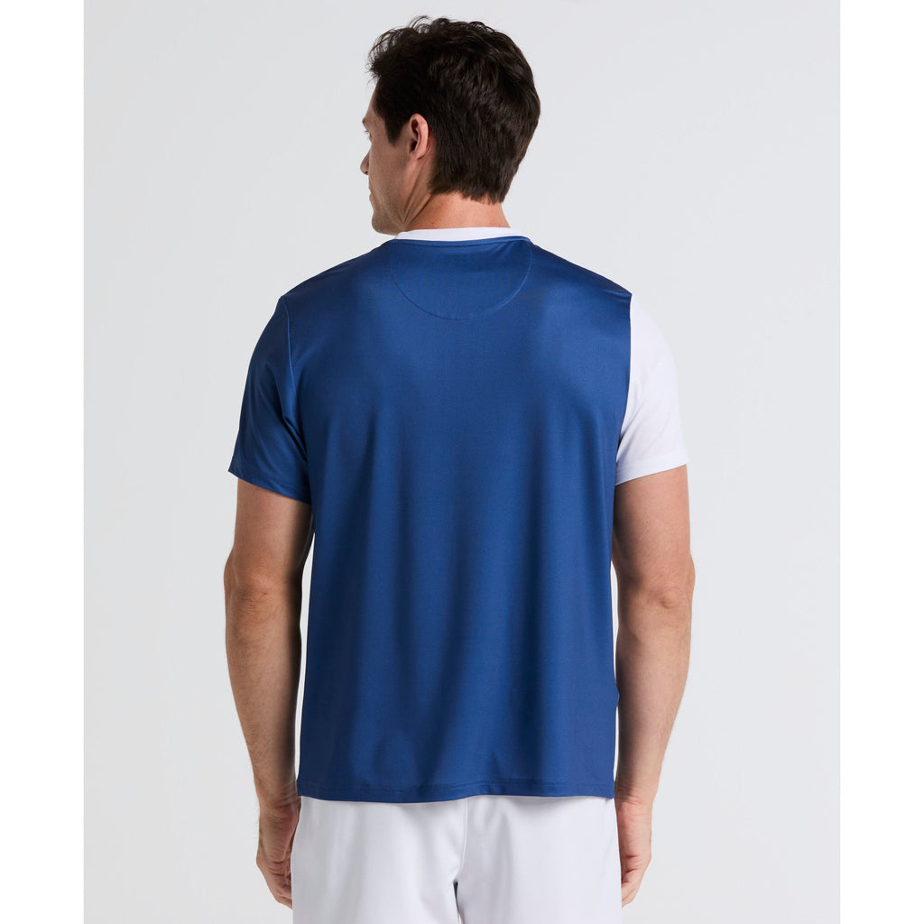 Original Penguin Colourblock Performance Tennis T-Shirt In True Navy(Colourblock Performance Tennis T Shirt Blue O1kff004gg 416)